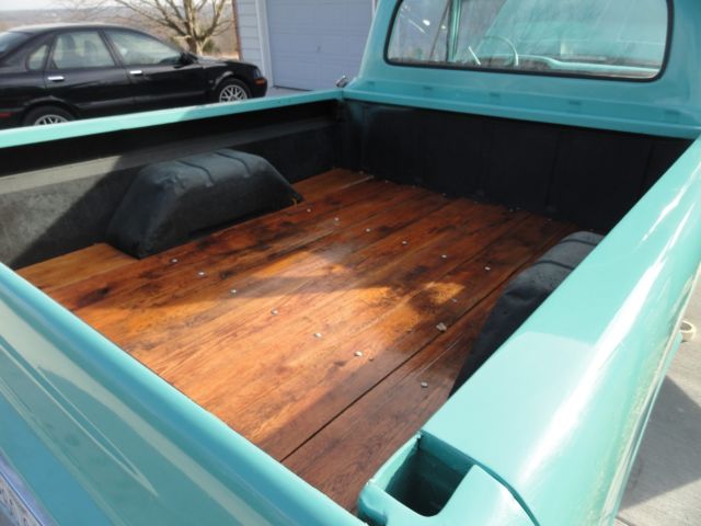 1966 Teal Ford F-100 short wheel base