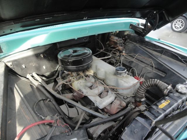 1966 Teal Ford F-100 short wheel base