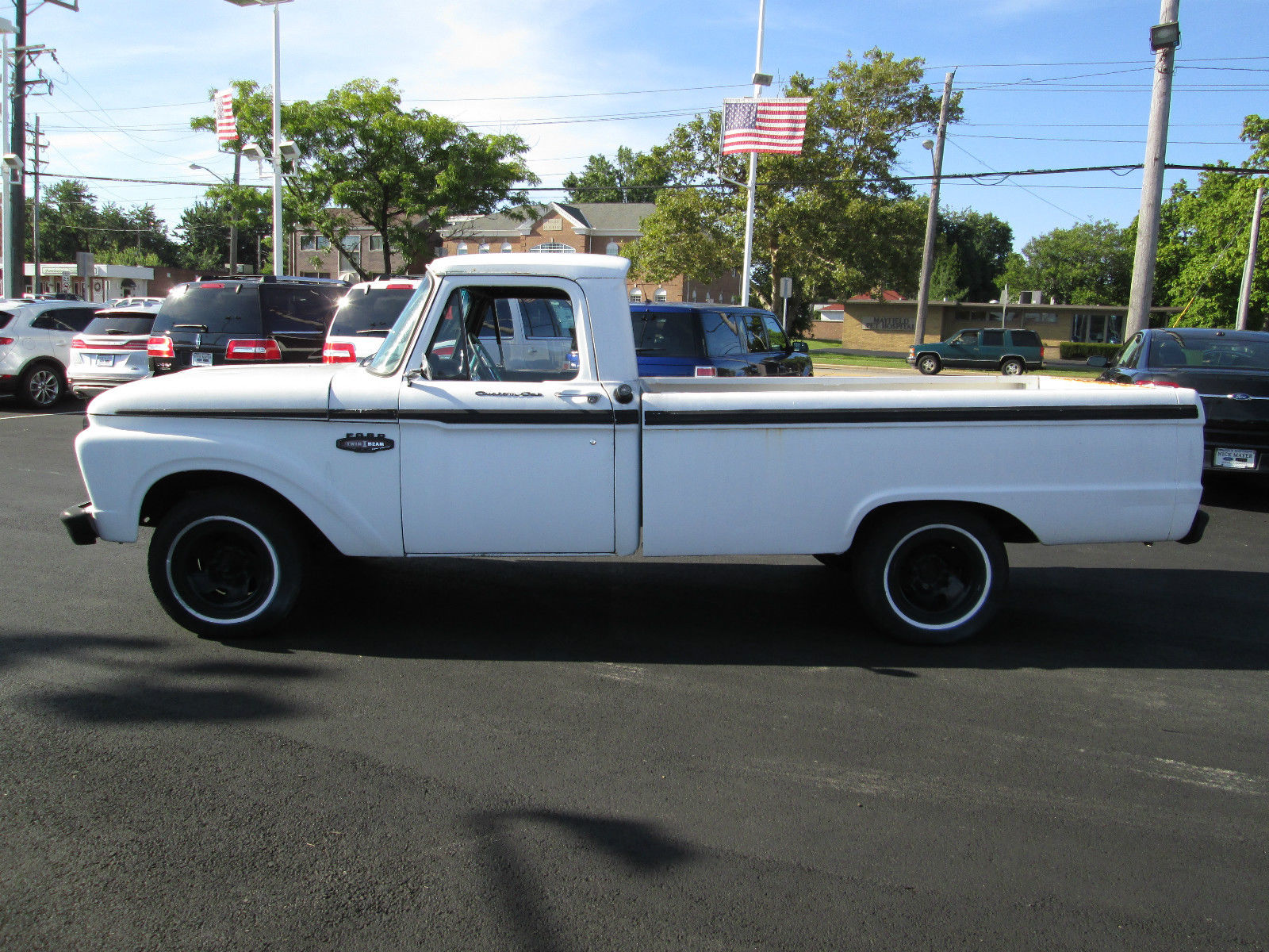 1966 White Ford F-100 Standard Cab Pickup