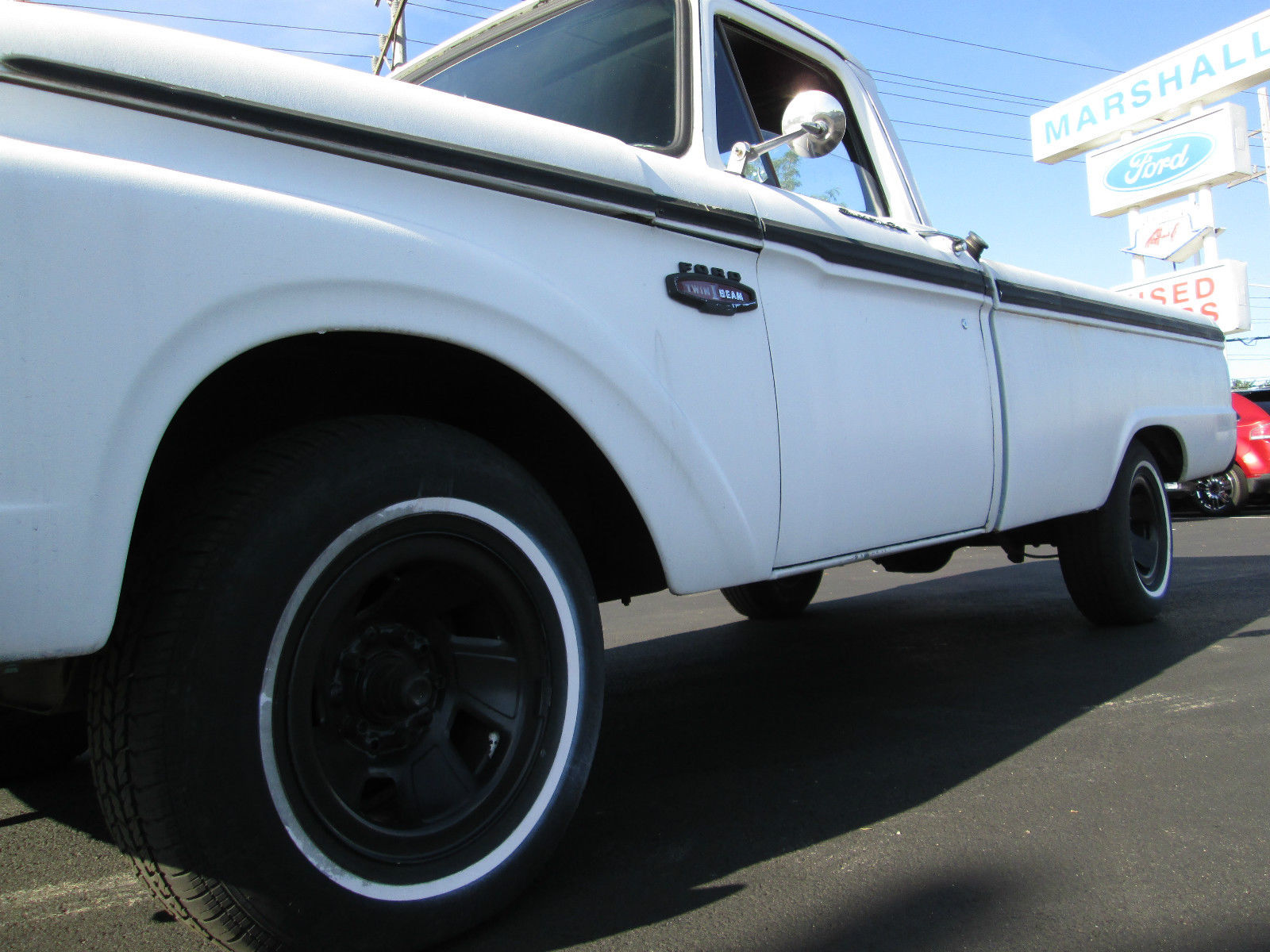 1966 White Ford F-100 Standard Cab Pickup