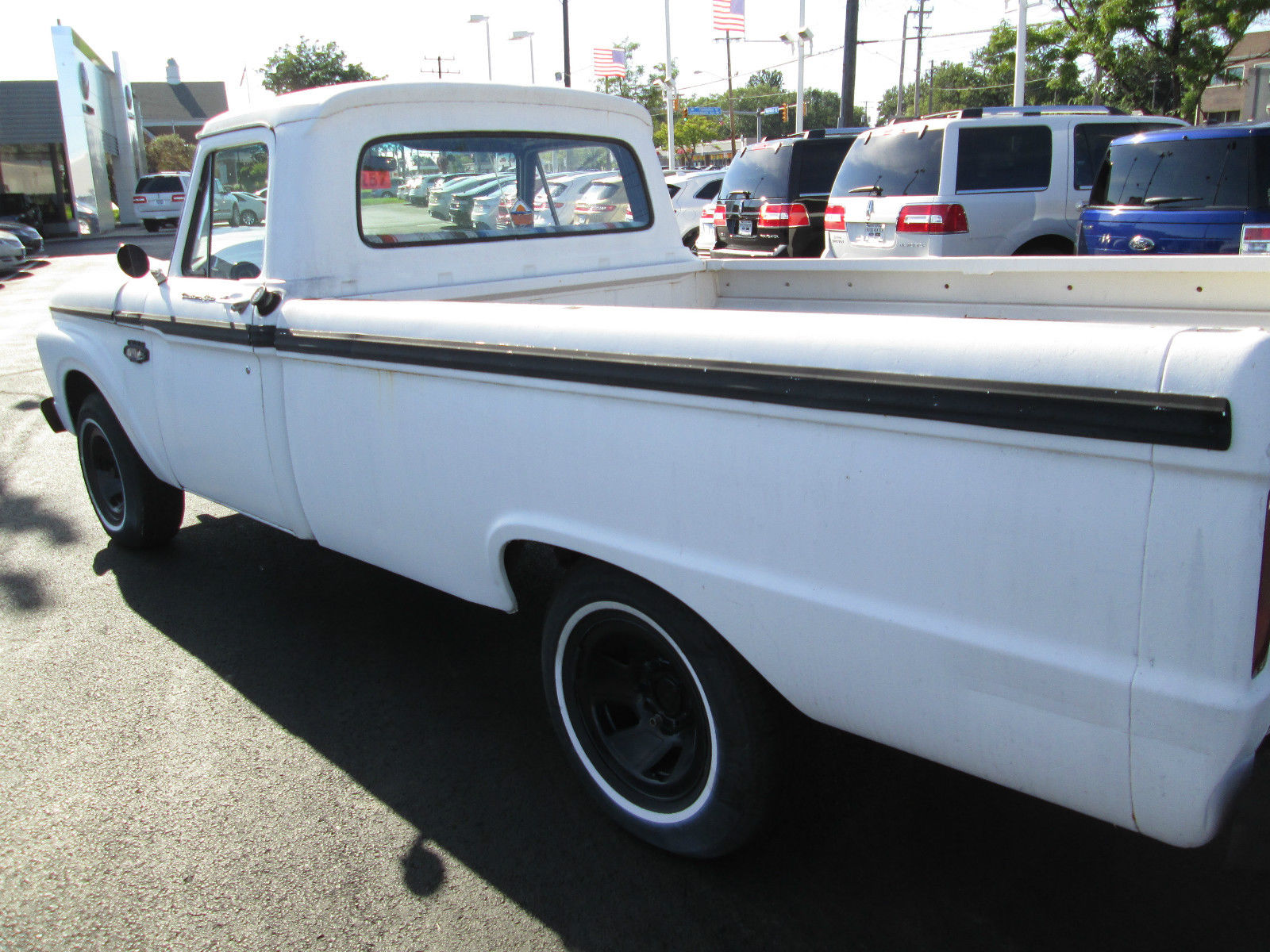 1966 White Ford F-100 Standard Cab Pickup
