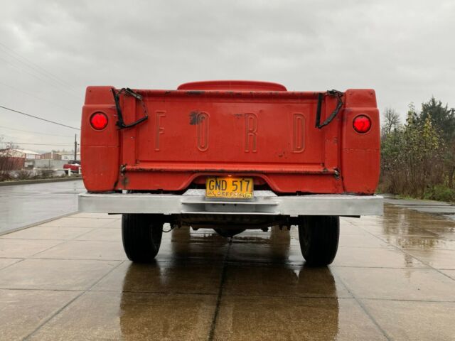 1966 Red Ford F-250 pickup