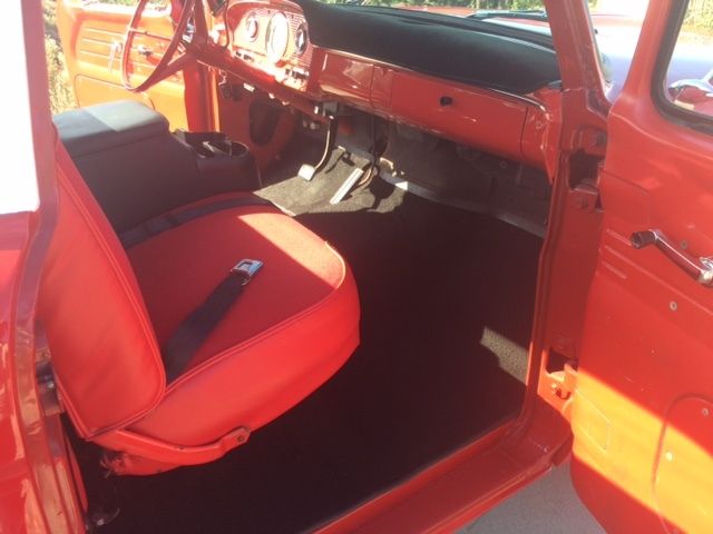 1966 Red with white top Ford F-250 pick up single cab