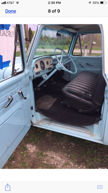 1966 Blue Ford F-350 Standard Cab Pickup