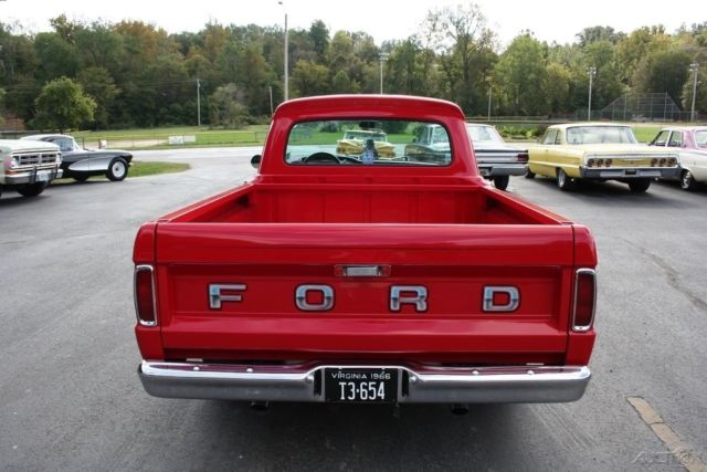 1966 Red Ford F-100 Pickup Truck
