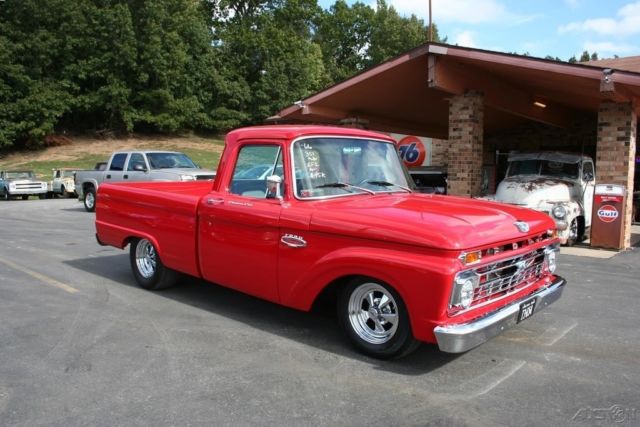 1966 Red Ford F-100 Pickup Truck