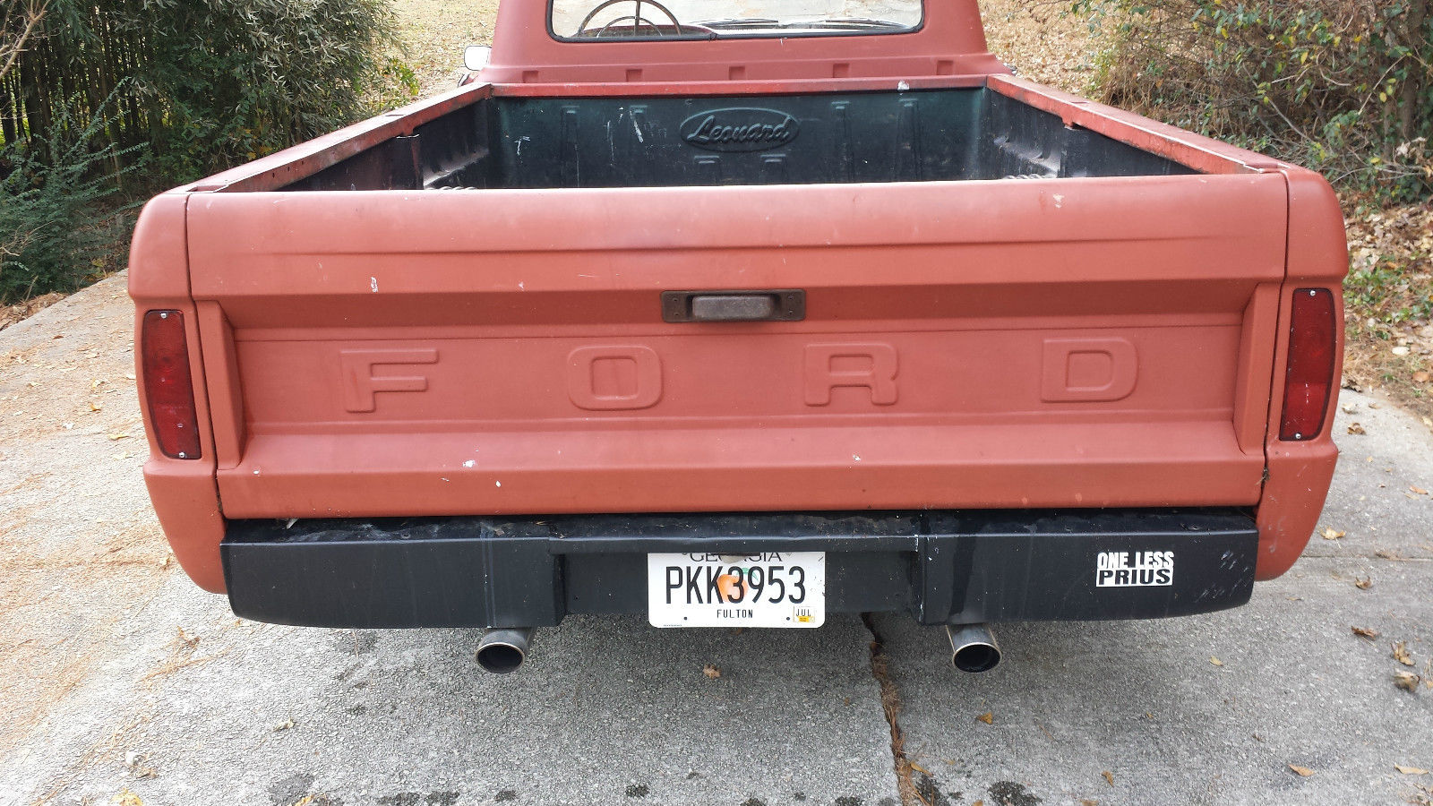 1966 Red Ford F-100 Standard Cab Pickup