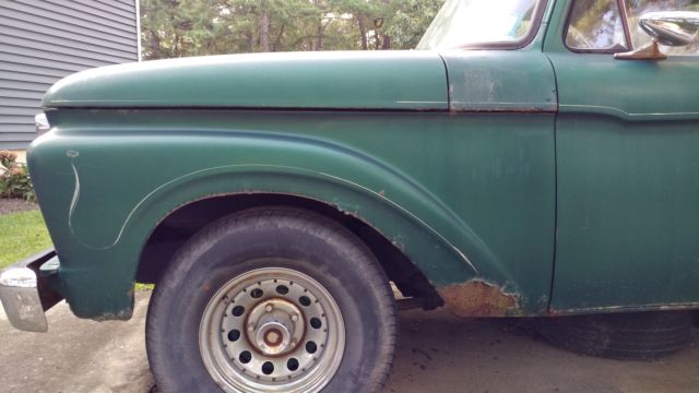 1966 Black Ford F-100