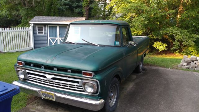 1966 Black Ford F-100