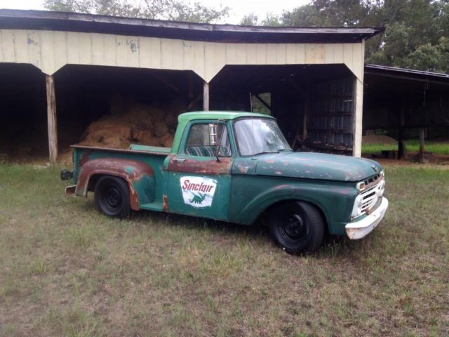 1966 Green Ford F-100 Standard Cab Pickup