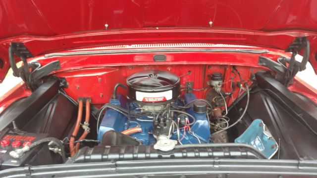 1966 Red Ford F-100 Pick up