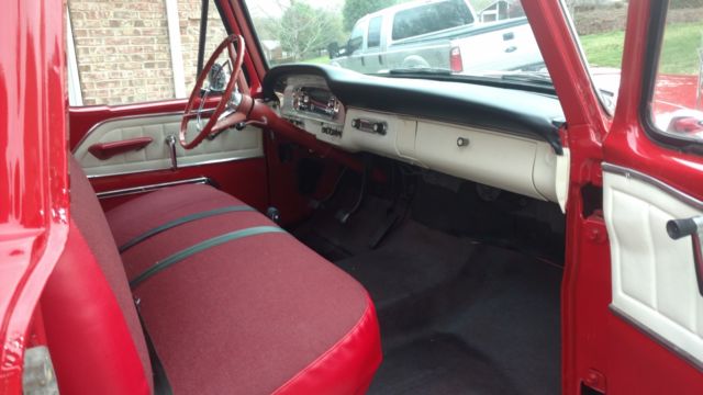 1966 Red Ford F-100 Pick up