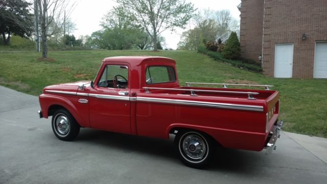1966 Red Ford F-100 Pick up