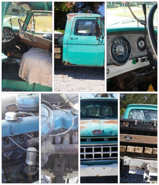 1966 Blue Ford F-250 Cab & Chassis