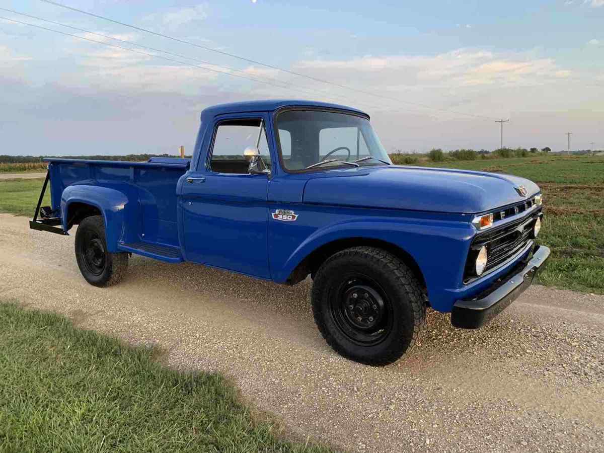 1966 Blue Ford F350 Pickup