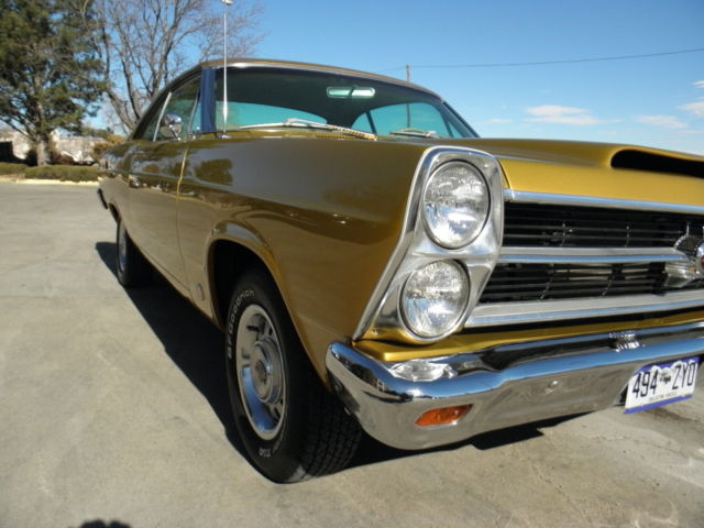 1966 Gold Ford Fairlane hardtop