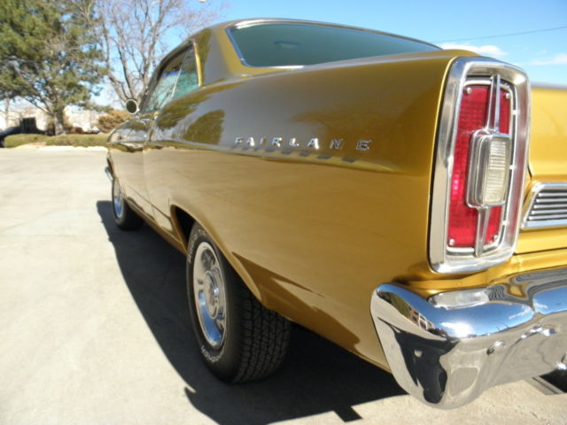 1966 Gold Ford Fairlane hardtop