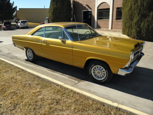 1966 Gold Ford Fairlane hardtop