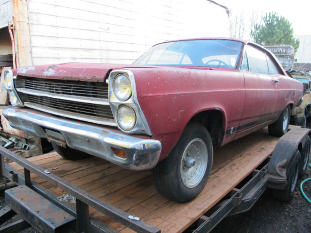 1966 Red Ford Fairlane 2 Door