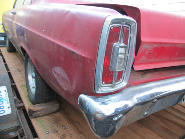 1966 Red Ford Fairlane 2 Door