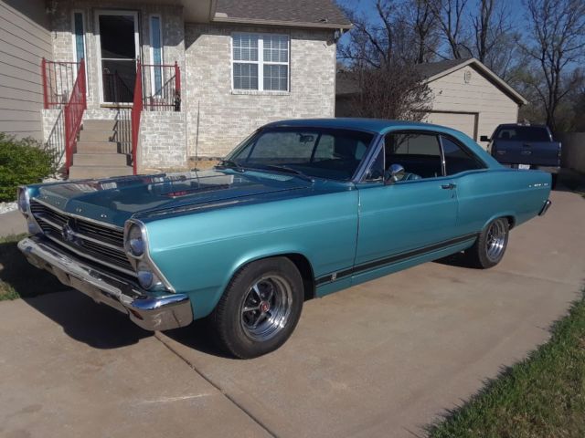 1966 Teal Ford Fairlane Coupe