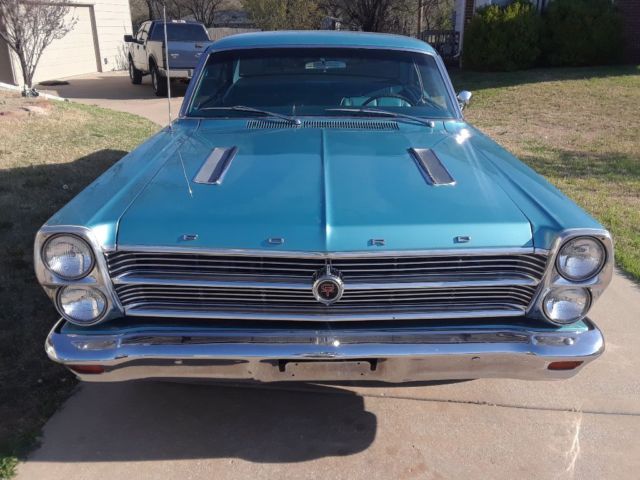 1966 Teal Ford Fairlane Coupe
