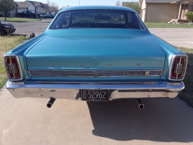 1966 Teal Ford Fairlane Coupe