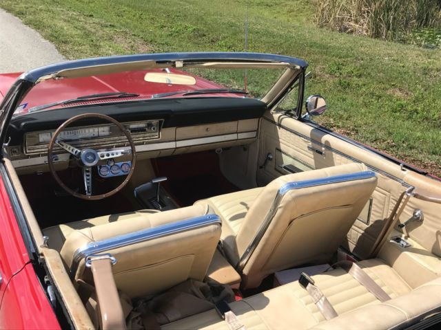 1966 Red Ford Fairlane Convertible