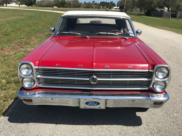 1966 Red Ford Fairlane Convertible