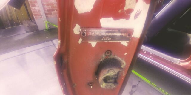 1966 Red Ford Falcon Coupe