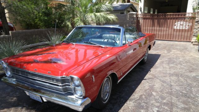 1966 RED Ford Galaxie Convertible