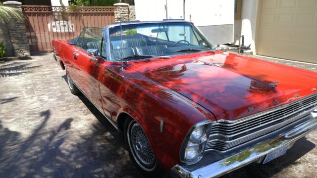 1966 RED Ford Galaxie Convertible