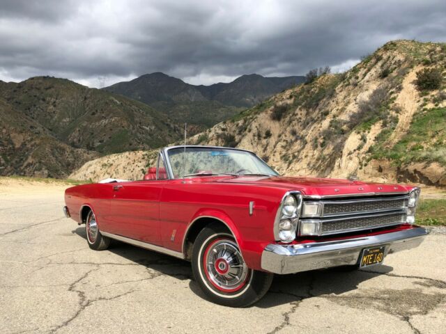 1966 Red Ford Galaxie Convertible