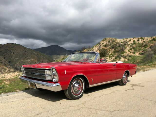 1966 Red Ford Galaxie Convertible