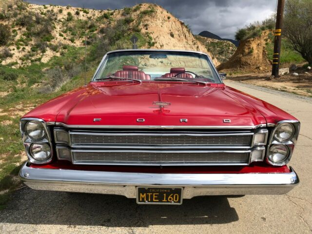 1966 Red Ford Galaxie Convertible