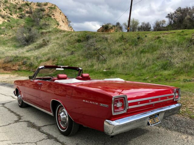 1966 Red Ford Galaxie Convertible