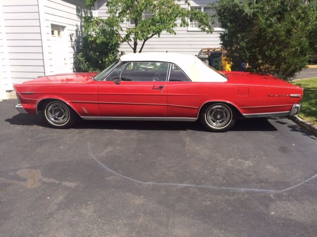 1966 Red Ford Galaxie Convertible