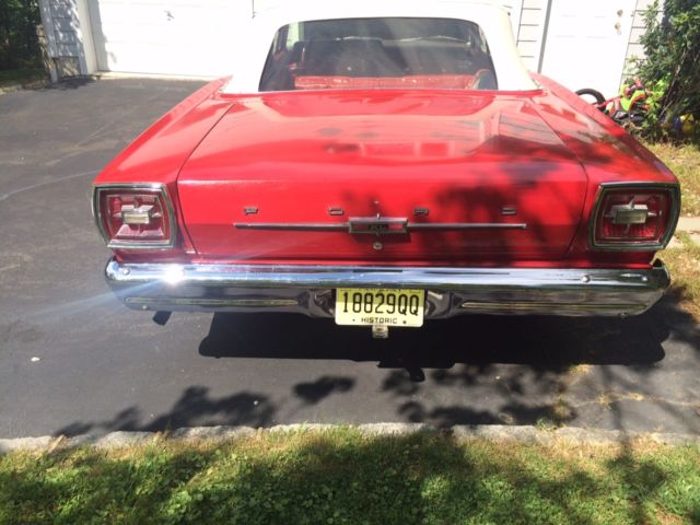1966 Red Ford Galaxie Convertible