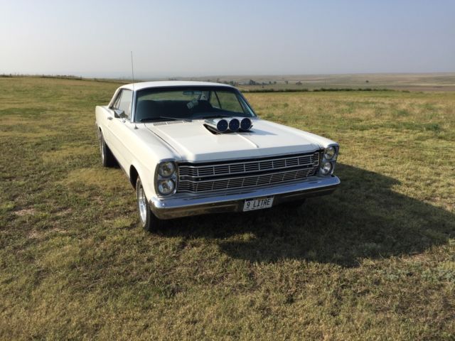 1966 White Ford Galaxie Coupe