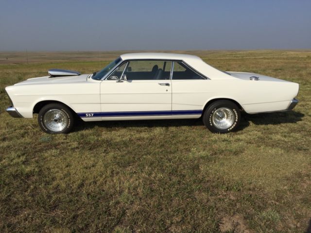 1966 White Ford Galaxie Coupe