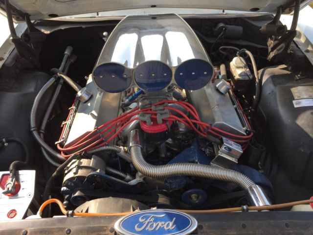 1966 White Ford Galaxie Coupe