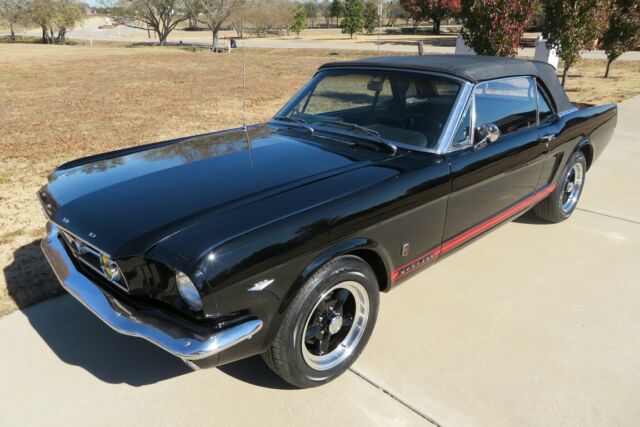 1966 Black Ford Mustang GT Convertible
