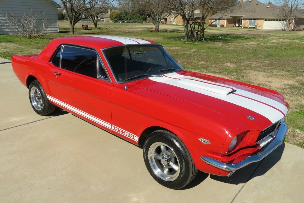 1966 Red with white stripes Ford Mustang GT350