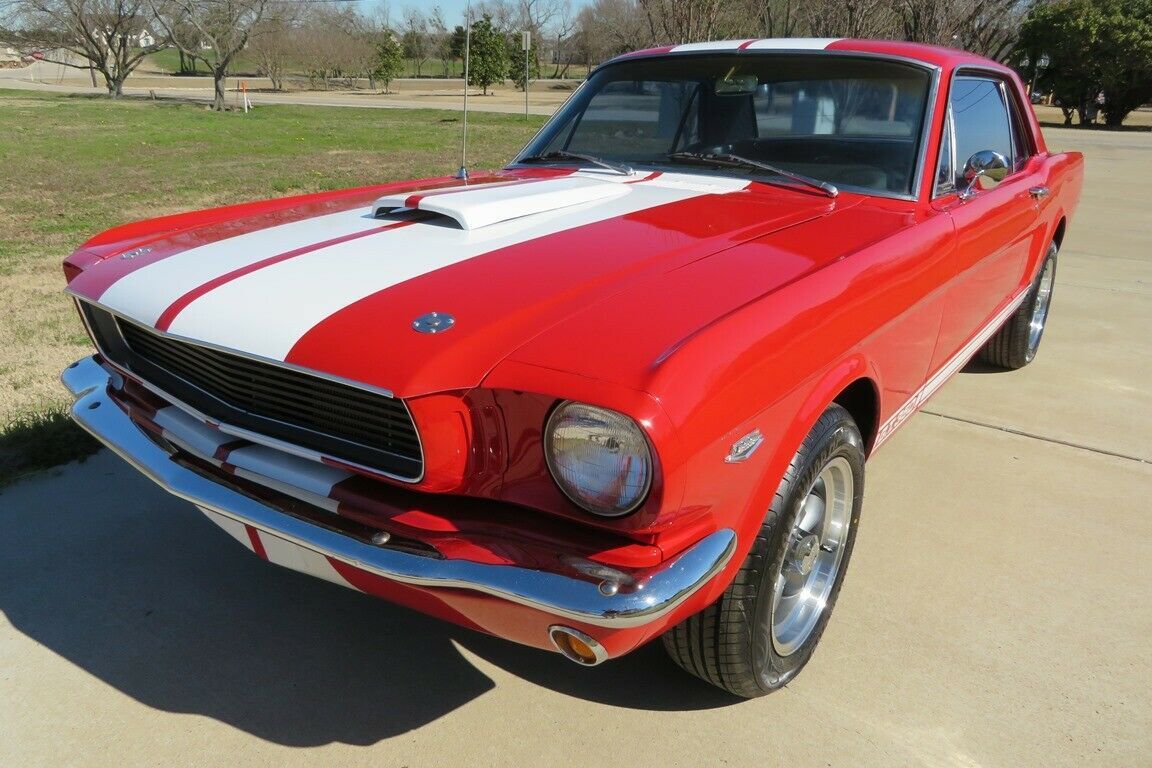 1966 Red with white stripes Ford Mustang GT350