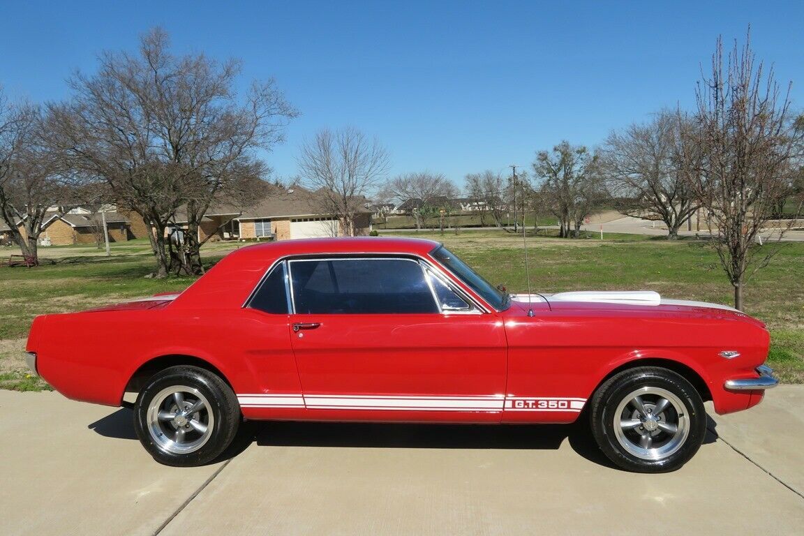 1966 Red with white stripes Ford Mustang GT350