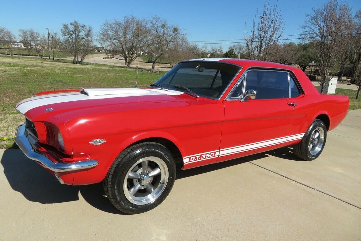 1966 Red with white stripes Ford Mustang GT350