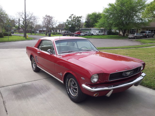 1966 Red Ford Mustang Coupe