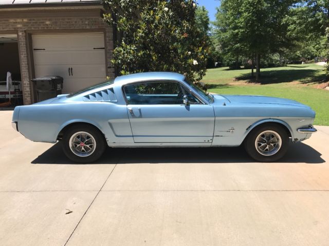 1966 Silver Blue Metallic Ford Mustang Fastback Coupe