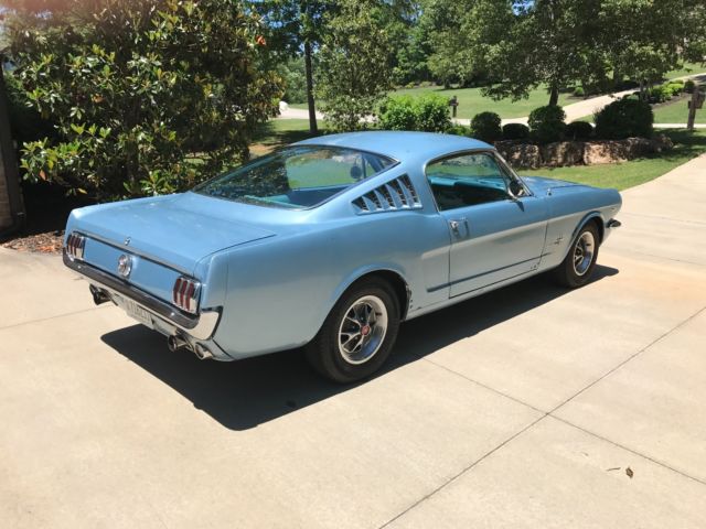 1966 Silver Blue Metallic Ford Mustang Fastback Coupe