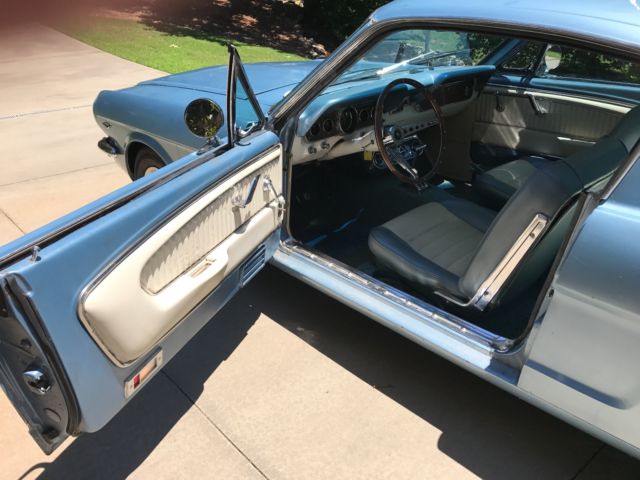 1966 Silver Blue Metallic Ford Mustang Fastback Coupe